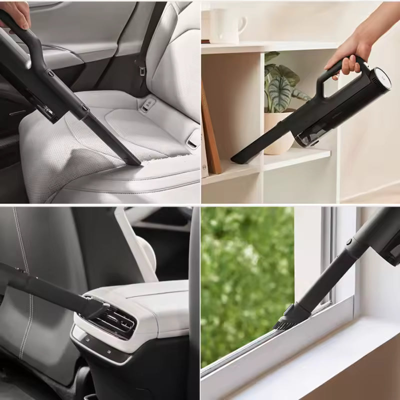 Mijia Aspiradora de Coche 21kPa Succión Carga Tipo-C Filtración de 5 Etapas 2400mAh Aspiradoras Inalámbricas Domésticas Lavable