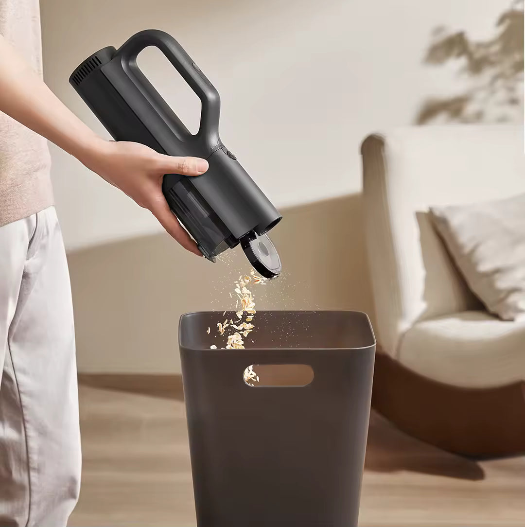 Mijia Aspiradora de Coche 21kPa Succión Carga Tipo-C Filtración de 5 Etapas 2400mAh Aspiradoras Inalámbricas Domésticas Lavable