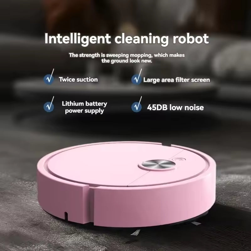 Lenovo 3- in-1 Smart Sweeping Robot 4000 Pa Vacuum Cleaner Strong Suction Easy to Use Suitable for Hard Floors Pet Hair Carpets
