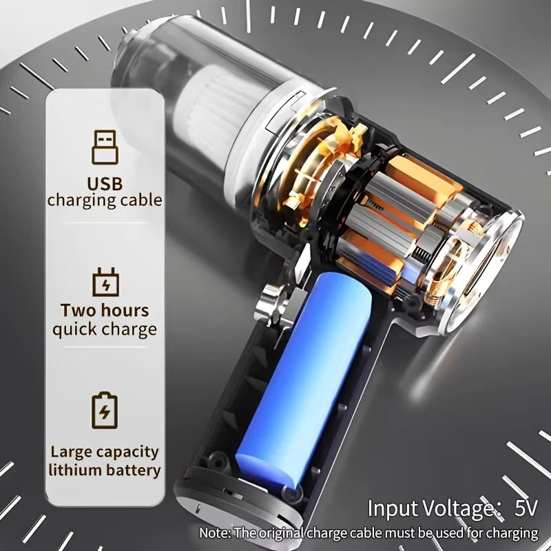 690000Pa Wireless Car Vacuum 2 Hours Quick Charge Wet Dry Dual-use Cleaner Cordless Handheld High-power Vacuum Cleaner 2026