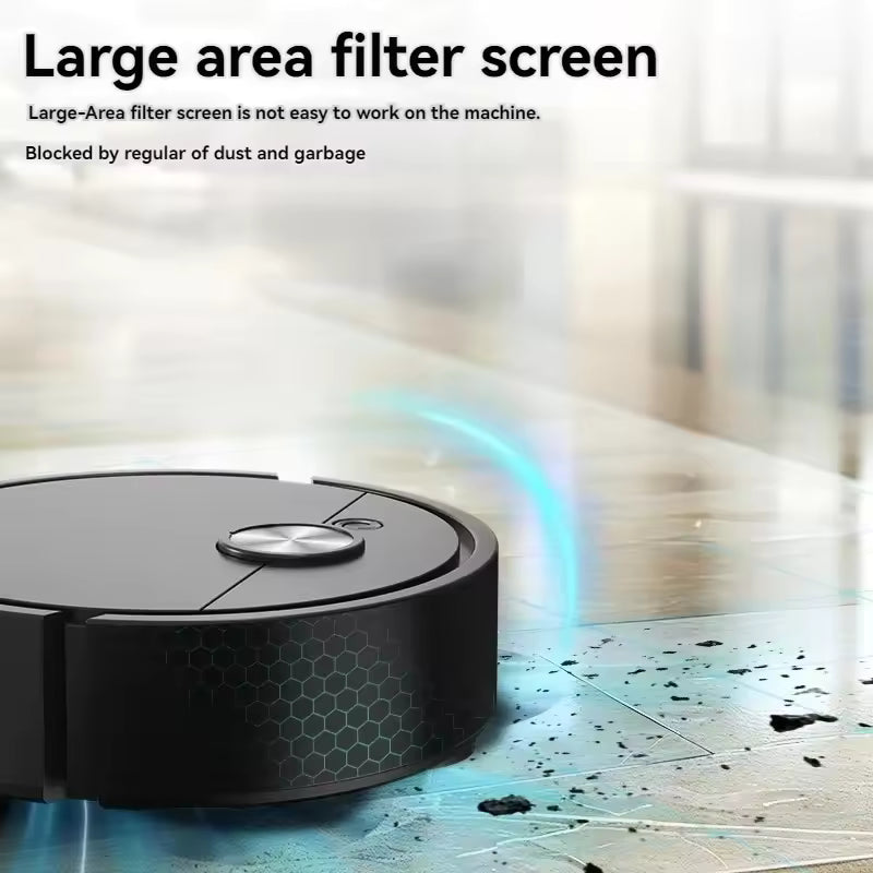 Lenovo 3- in-1 Smart Sweeping Robot 4000 Pa Vacuum Cleaner Strong Suction Easy to Use Suitable for Hard Floors Pet Hair Carpets