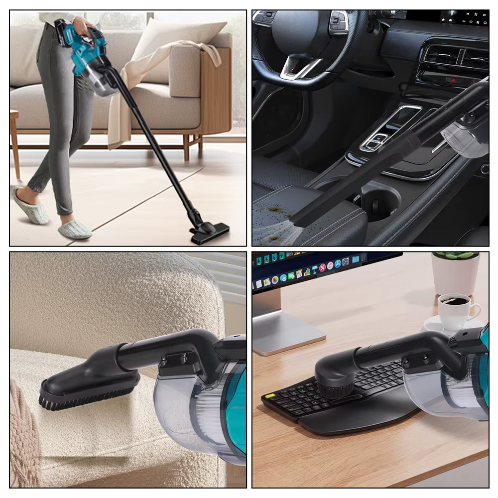 Electric Vacuum Cleaner Handheld Cordless Vacuum Home Car Dual Use Portable High Power Cleaning